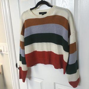 Forever 21 Cropped Stripped Sweater